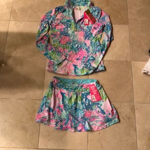 Lilly Pulitzer skirt and pullover